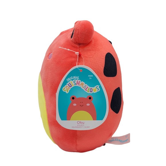NWT Obu the Red Spotted Tree Frog Rainforest Squad Squishmallow Plush 7.5” - Picture 3 of 10
